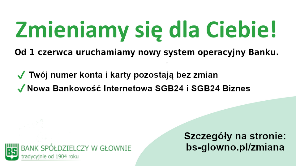 Zmiana Bankowośći internetowej