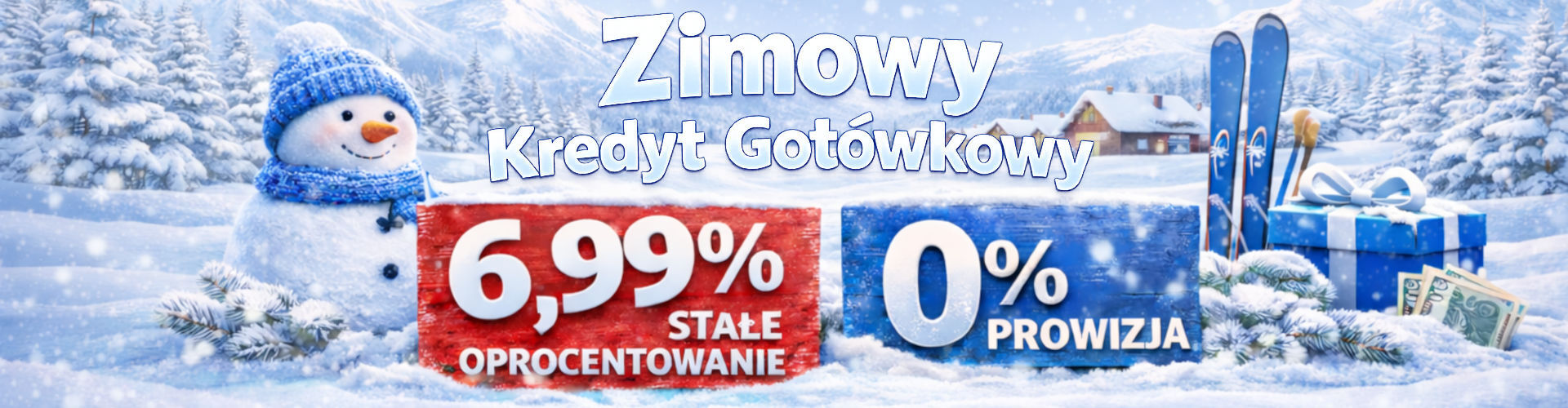 Zimowy Kredyt Gotówkowy - Baner